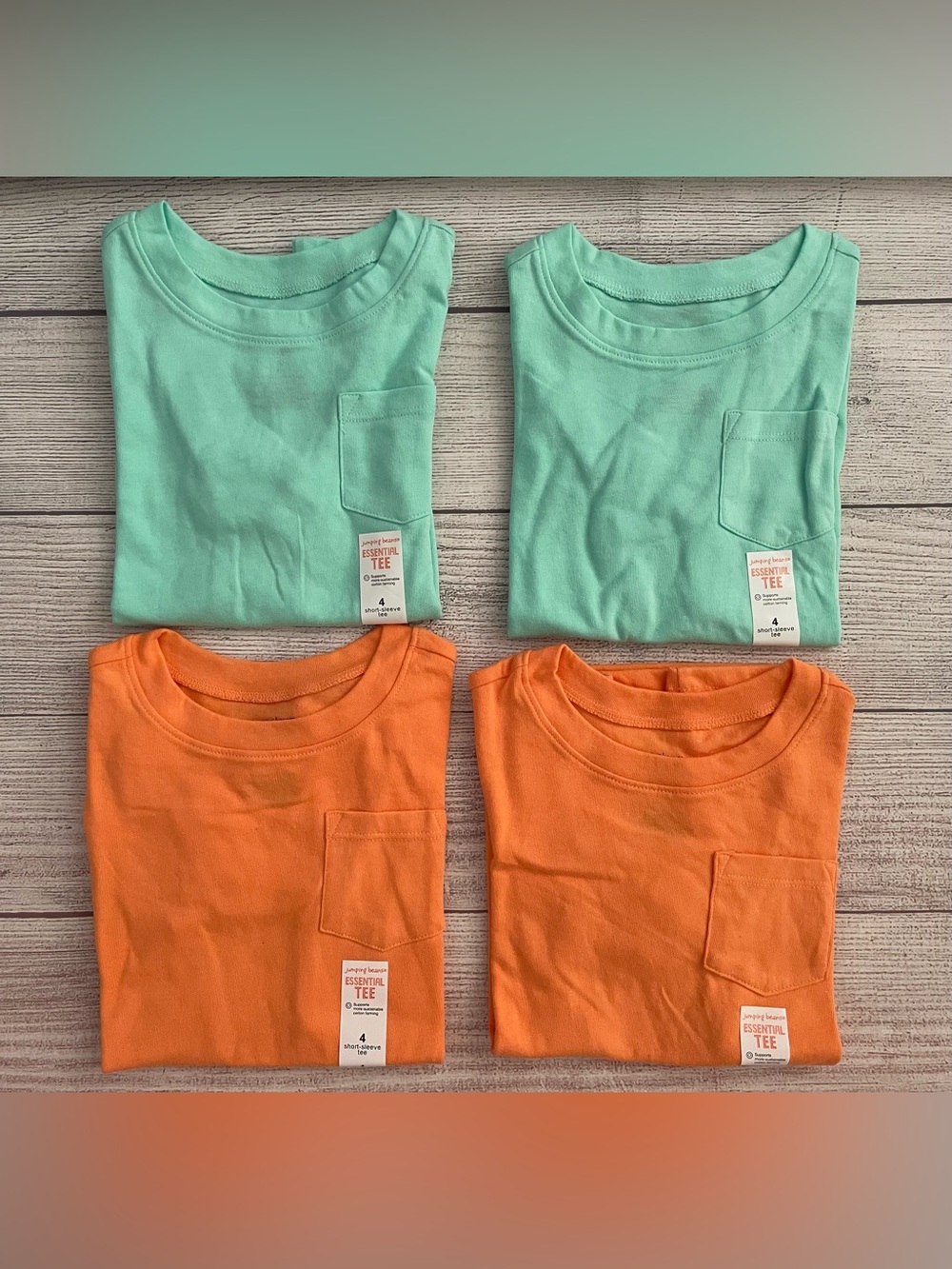 Kids Short Sleeved Tee - 4 pack